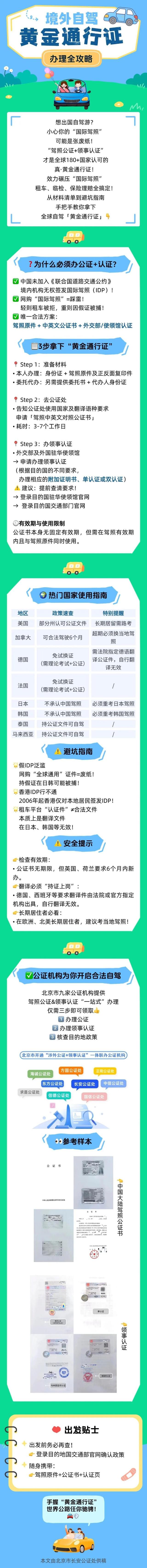 自驾环球不翻车！驾照公证+领事认证办理全攻略