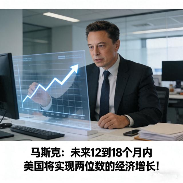 马斯克：未来12到18个月内 美国将实现两位数的经济增长！