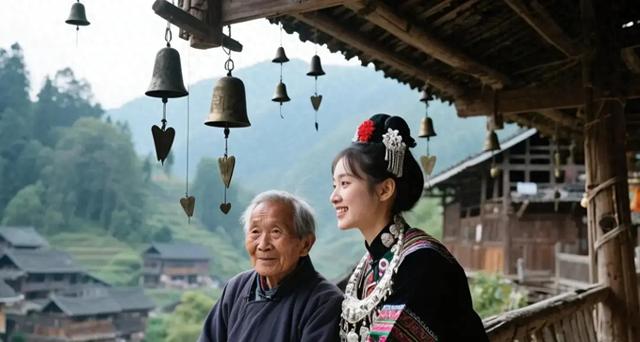 苗族老人提醒我：在贵州山寨游玩时，遇见挂风铃的吊脚楼立马离开