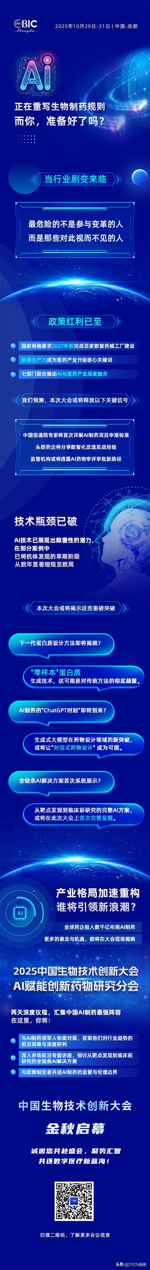 别再观望了！10月成都这场会，可能是你赶上AI制药末班车最后机会