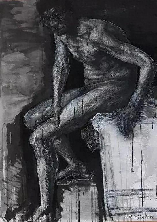素描人物画教程（鲁迅美院人像素描留校作品）