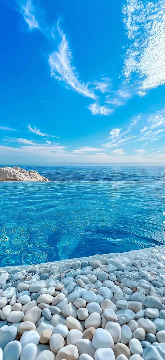 手机壁纸|海边的自然风景