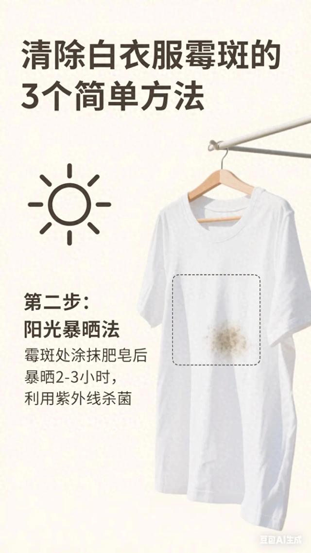 白衣服发霉怎么洗掉霉斑（白衣服去除发霉污垢）