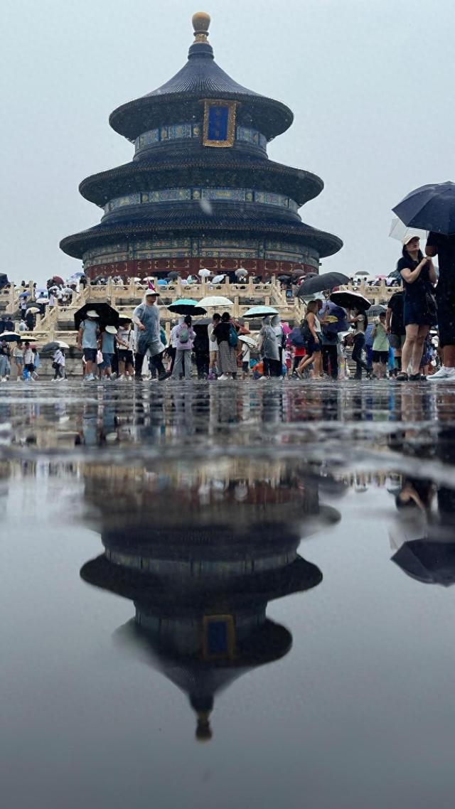 天坛 立秋的第一场雨