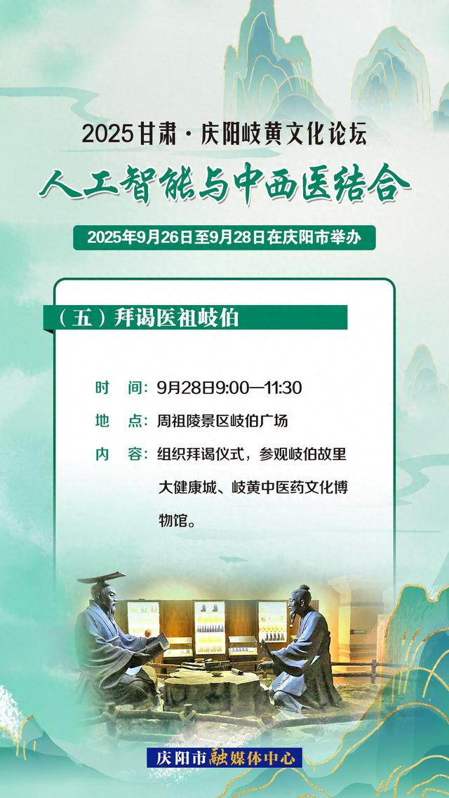 2025甘肃·庆阳岐黄文化论坛︱拜谒医祖岐伯