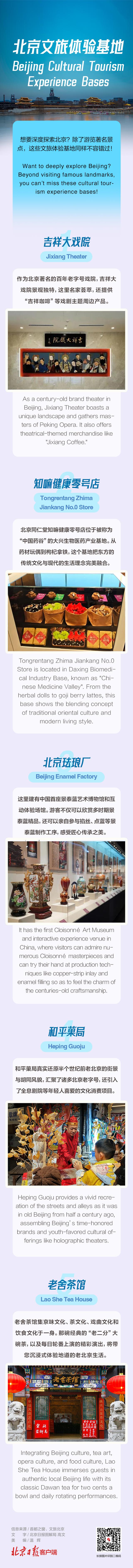一图了解丨北京这些文旅体验基地，不容错过！