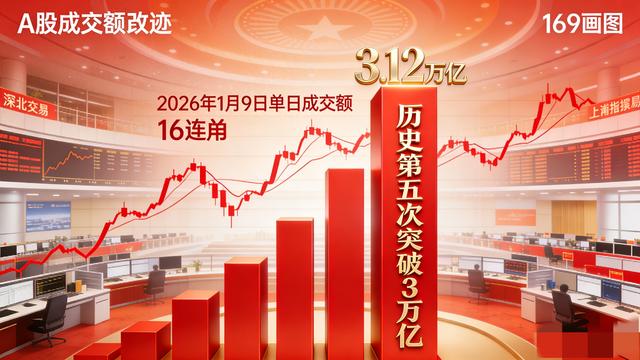 3.12万亿A股第五次破万亿大关	，沪指10年重返4100点，牛市真来了