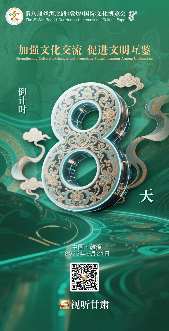 微海报 | 第八届丝绸之路（敦煌）国际文化博览会倒计时8天