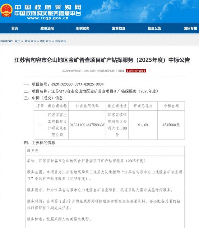 镇江金矿后续来了！