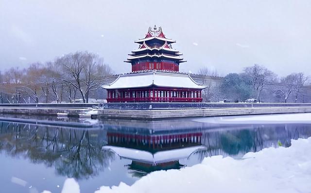 雪落京都	，水墨天成