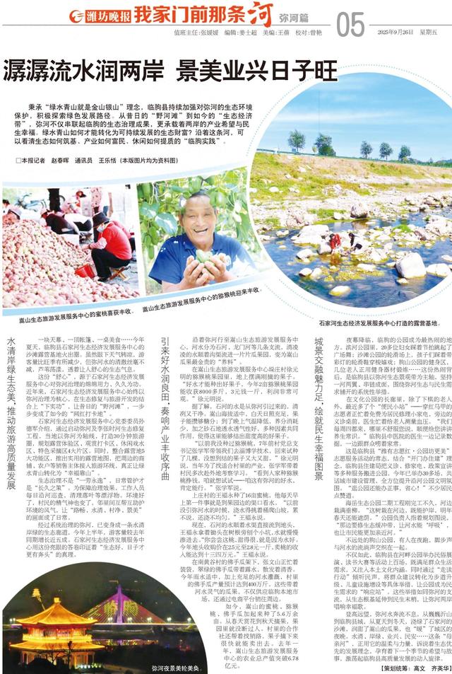 我家门前那条河·弥河篇 | 潺潺流水润两岸 景美业兴日子旺