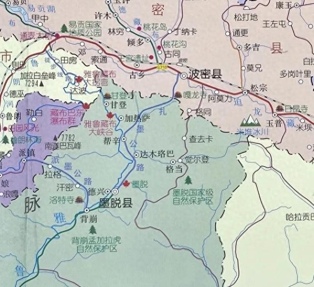 墨脱县在西藏林芝市，这里气候温暖湿润，有扎墨公路和派墨公路