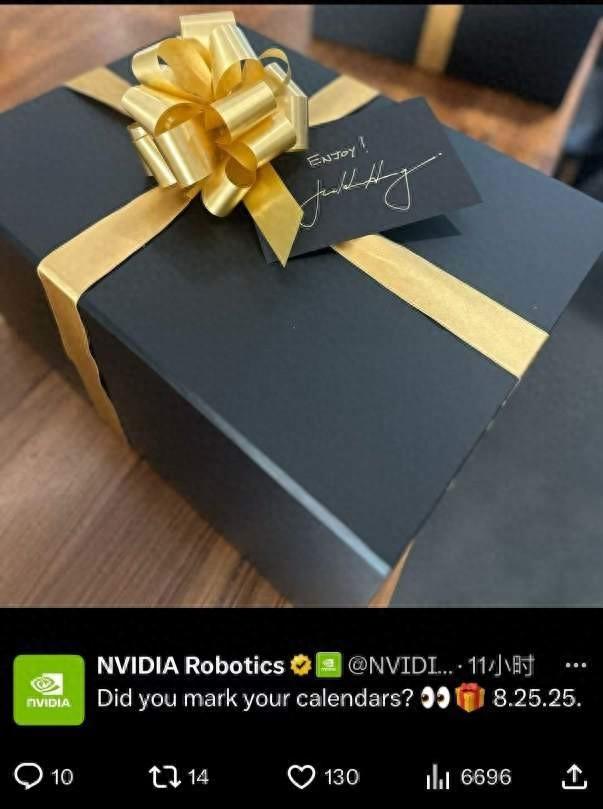 英伟达社交账号预告将发布机器人新大脑