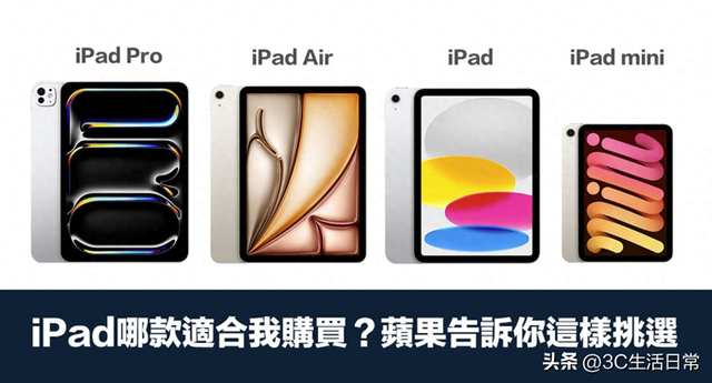 别买错！2025 年 iPad 全系列差异全解析，哪款最值得你花钱？