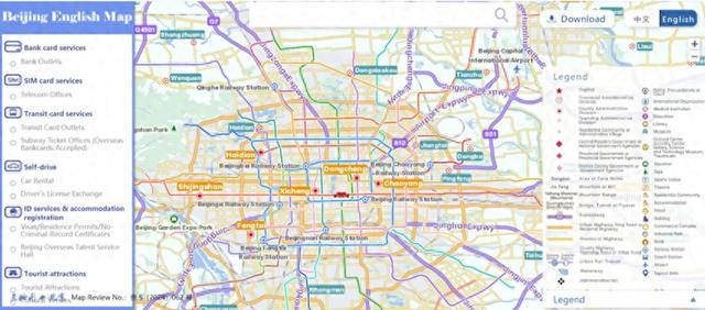 英文网站建设北京（北京英文地图上线 便利外籍人士在京游玩）