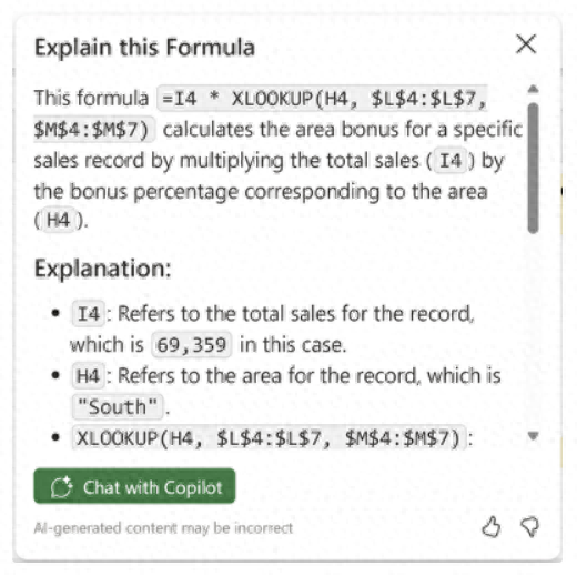 微软Excel已支持AI解释公式，表格复杂计算一目了然