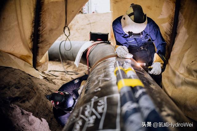 Gasunie 完成 32 公里鹿特丹氢气管道的焊接