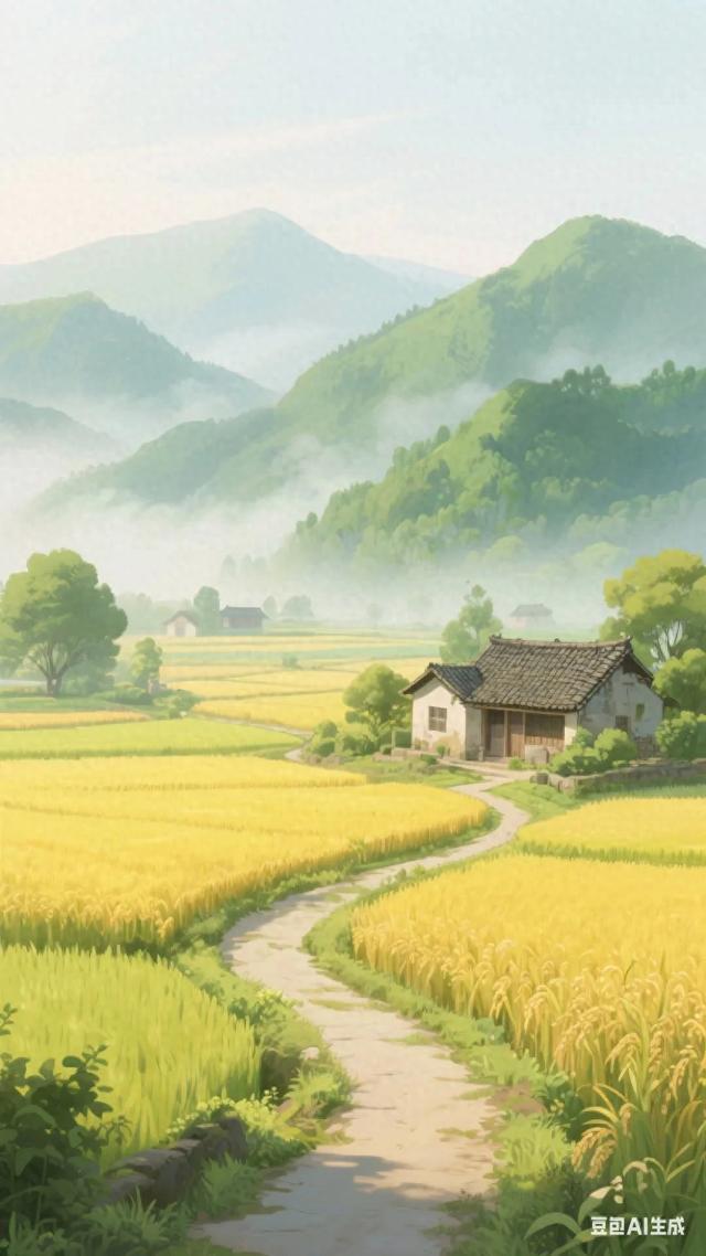 田园风光，稻香四溢，小路蜿蜒，心旷神怡！