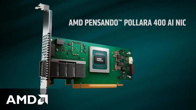 AMD发布首款UEC兼容AI NIC网卡Pensando Pollara 400