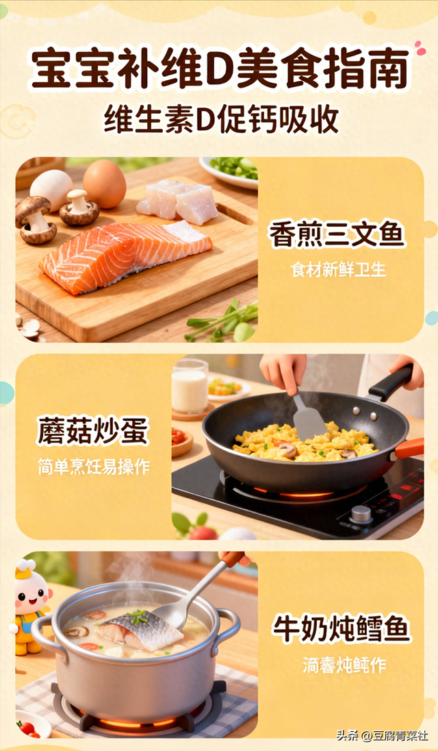 什么蔬菜含有维生素D?（宝妈必收藏36 岁孩子补充维生素 D 的三道美食秘籍）