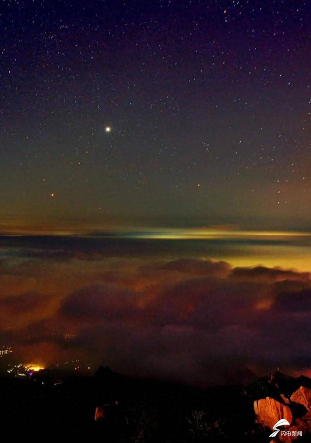 组图丨子夜追星辰 黎明揽红日，泰山美成了壁纸！