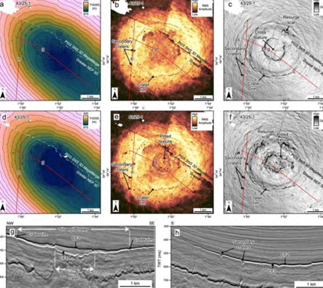 科学家揭秘英国北海陨石坑之谜：4300万年前一颗小行星撞击所致