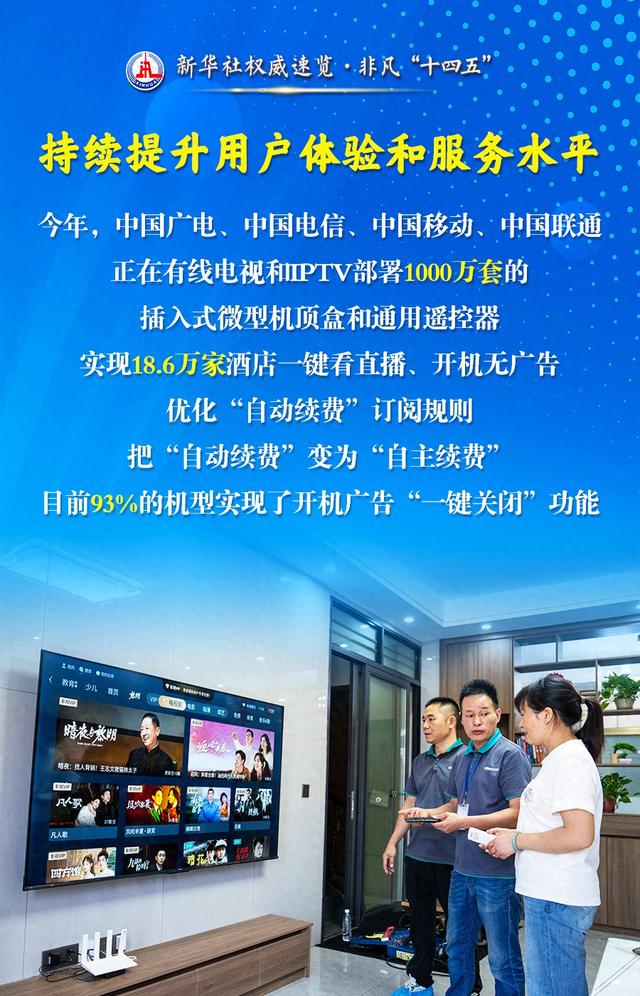 新华社权威速览·非凡“十四五”｜传播党的声音、服务人民群众，广播电视和网络视听行业五年成绩单来了