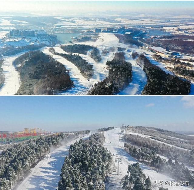 长春天定山滑雪场今日开板啦!