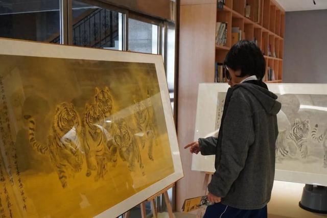 “水墨萌虎”进校园！北京经开区文联携手国际艺术学校共赴文化之约