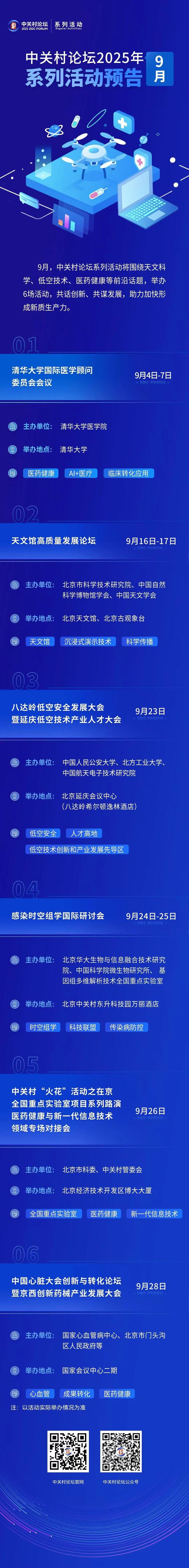 上新啦！中关村论坛9月活动先睹为快——
