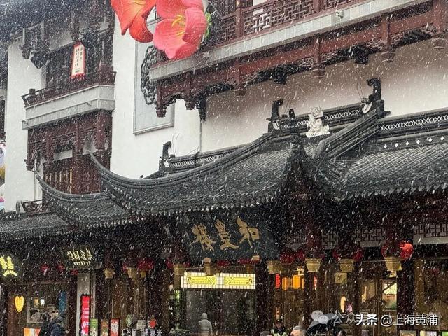 雪落豫园，绘就江南诗意画卷