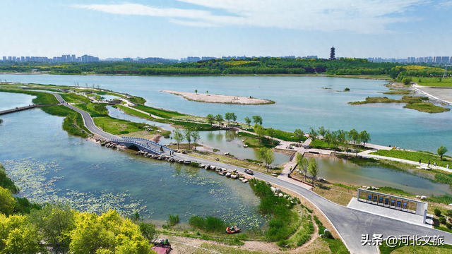 亲水观景！滹沱河晓月湖湿地提升后美爆了
