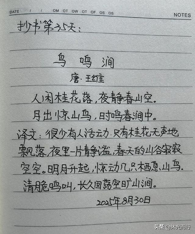 鸟鸣涧的诗意是什么（重温经典诗词 ）