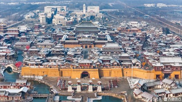 山东乐陵：雪落枣城美如画