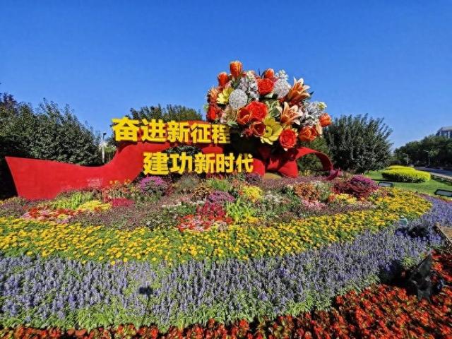 纪念抗战胜利80周年主题花坛亮相！打卡指南→