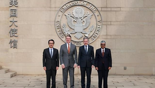 美日印澳在北京会谈，共谋反华？不到24小时，莫迪政府找中国对表