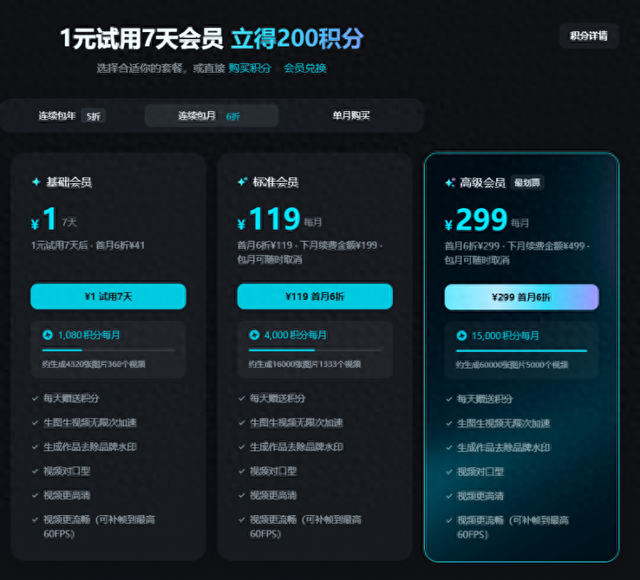 新手体验热门AI视频生成双雄即梦与万兴天幕AI，天幕性价比友好度拉满！