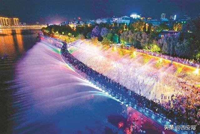 安康汉江新添步道喷泉景观