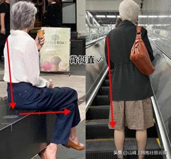 上海地铁奶奶”穿搭火了！白发不染发裙得体，老了就该这么美