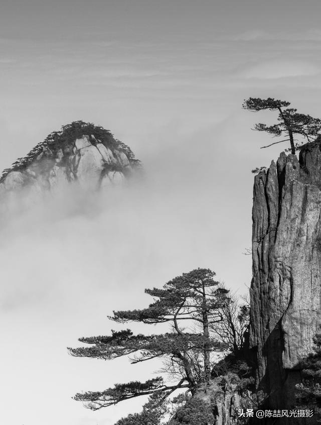 水墨黄山风光