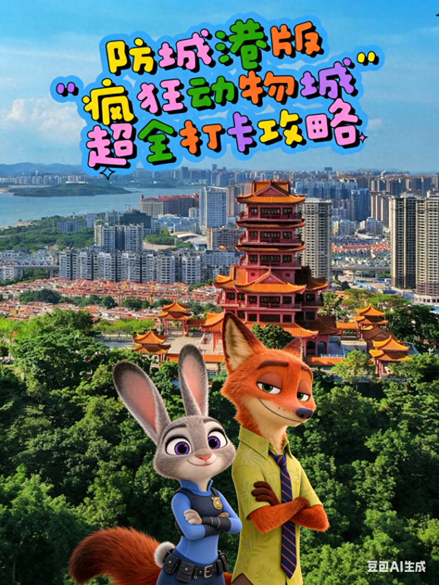 看这里！防城港版“疯狂动物城”超全打卡攻略来了！