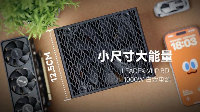 振华推出 LEADEX VIII P BD 1000W 电源：白金 ATX 3.1，125mm 长
