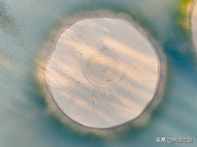 山东济南：“泉涌白沙”奇观 宛如"泉城之眼"