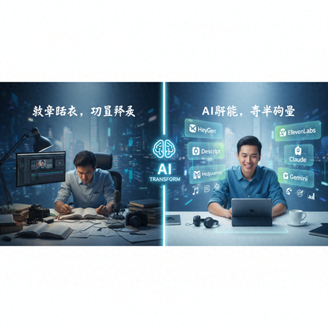 普通人如何利用 21 款 AI 工具创造新机遇