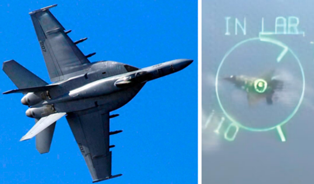 挽回声誉？美军曝光F/A-18E用机炮模拟“击落”英国F-35B视频