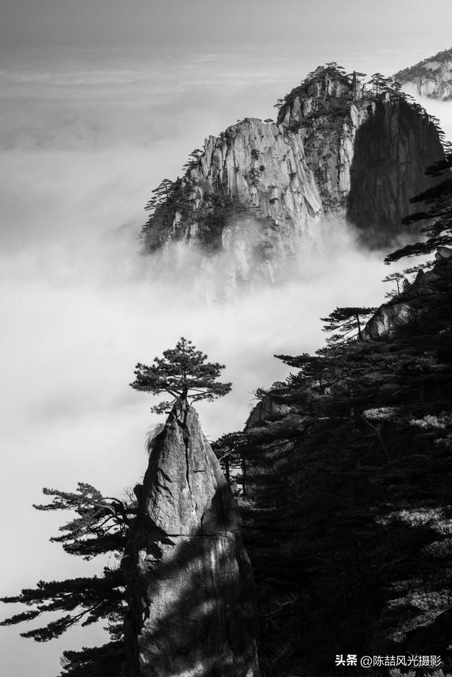 水墨黄山风光