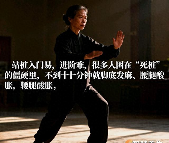 站桩揭秘：脚底“跷跷板”发力，死桩变活桩，站30分钟轻松不累