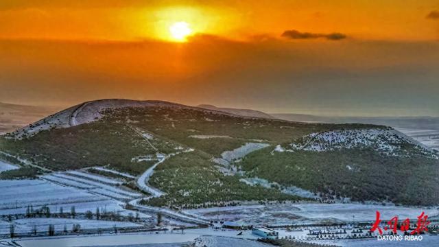 雪后初晴！大同火山群尽显北国雄浑之美