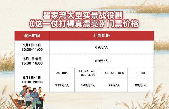 瞿家湾《这一仗打得真漂亮》，票价出炉！