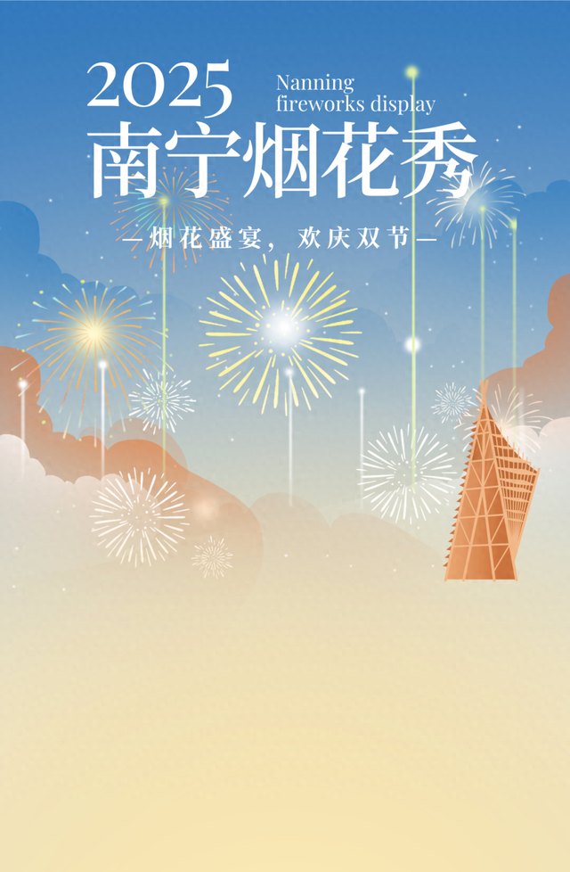 中秋、国庆期间，南宁这个地方有烟花秀→
